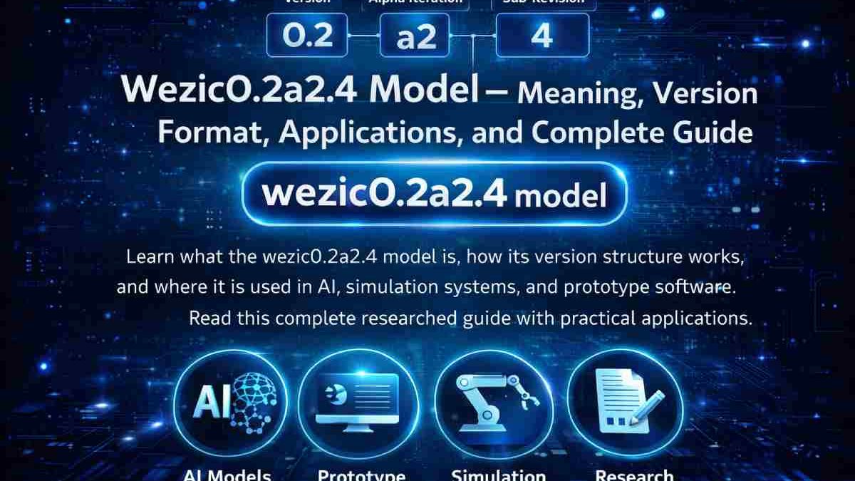 Wezic0.2a2.4 Model – Meaning, Version Format, And Applications