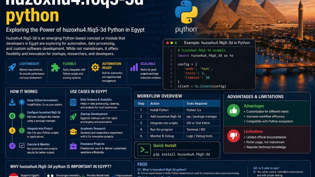 Huzoxhu4.f6q5-3d Python in Egypt: Features, Uses & Benefits