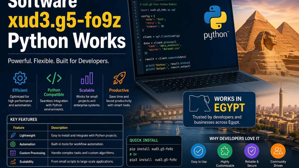 Software xud3.g5-fo9z Python Works in Egypt: Features and Uses