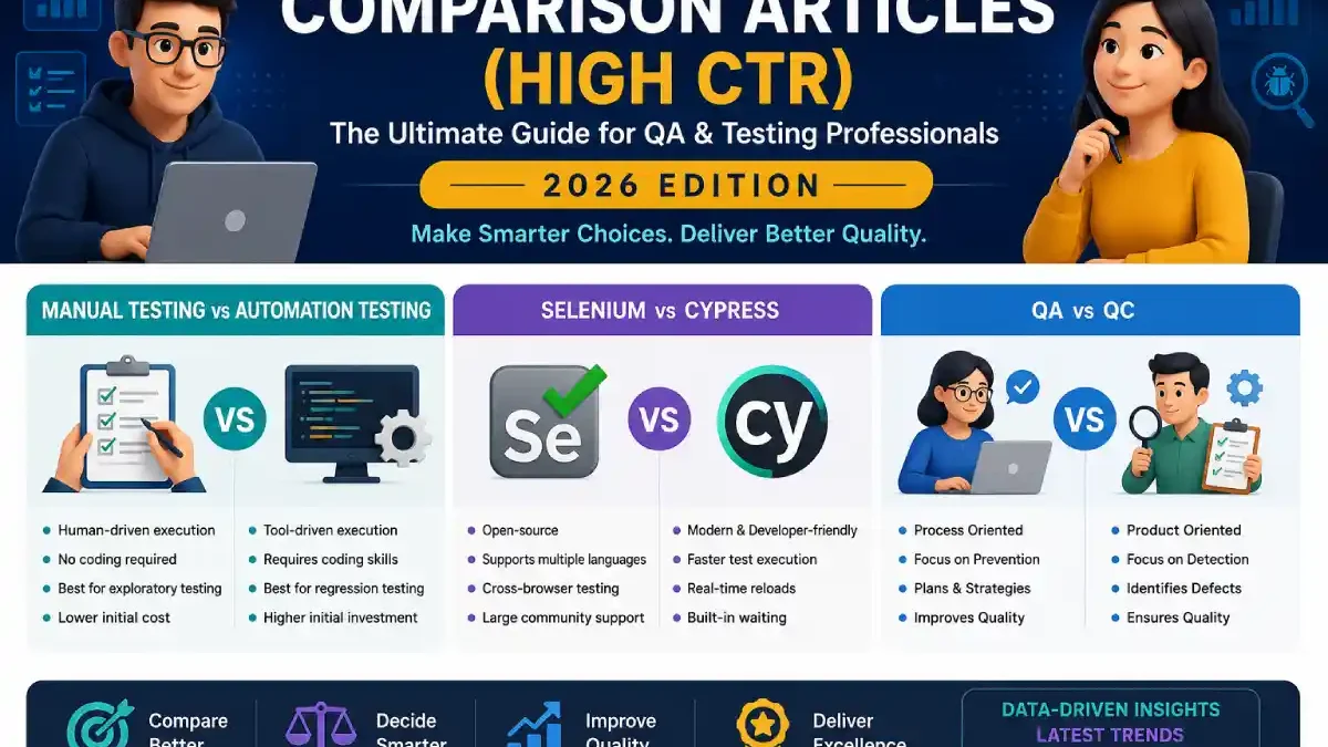 Comparison Articles (High CTR): Essential QA Testing Comparisons for 2026