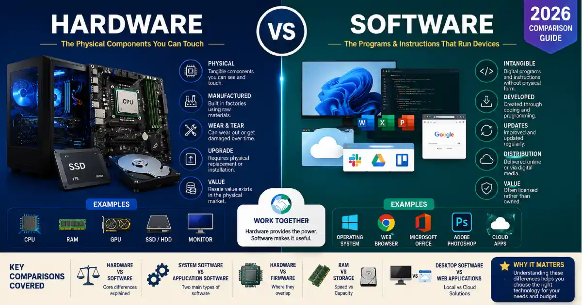 Hardware vs Software Comparisons: Understanding the Differences in 2026