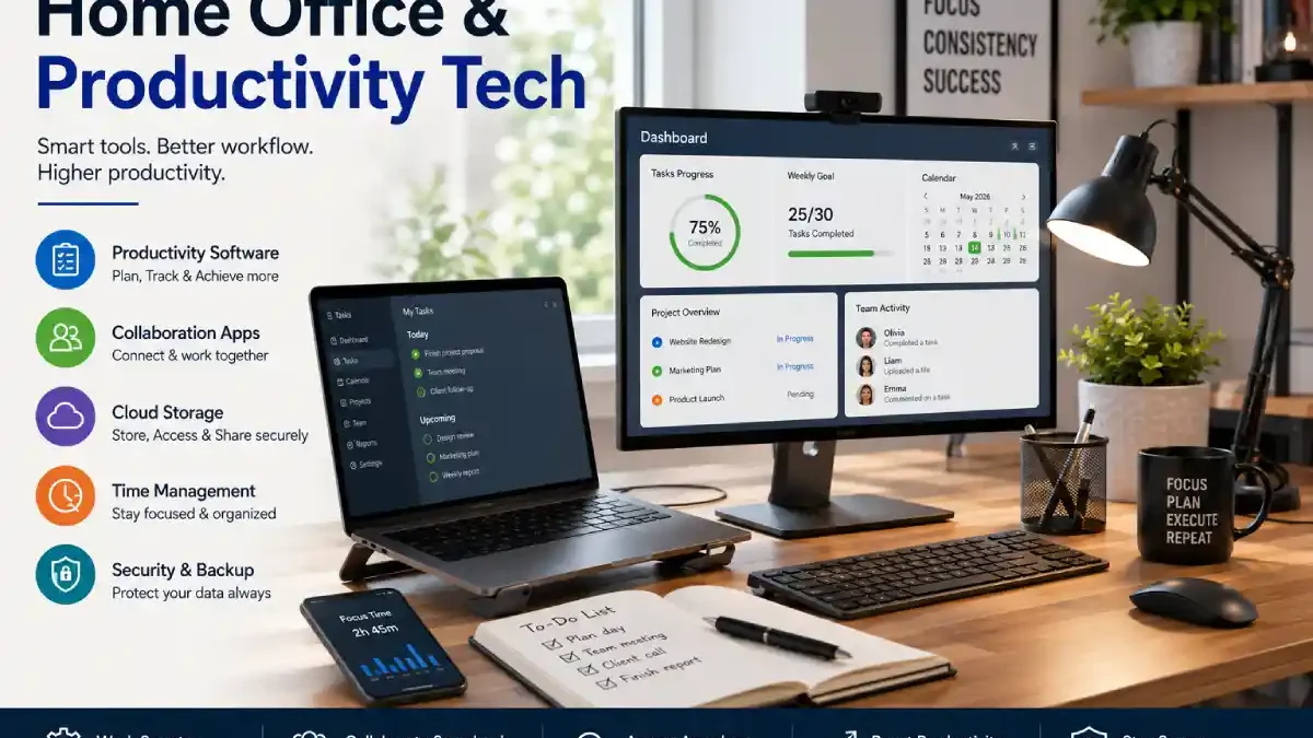 Home Office & Productivity Tech (2026 Guide): Best Software, Collaboration Tools & Productivity Solutions