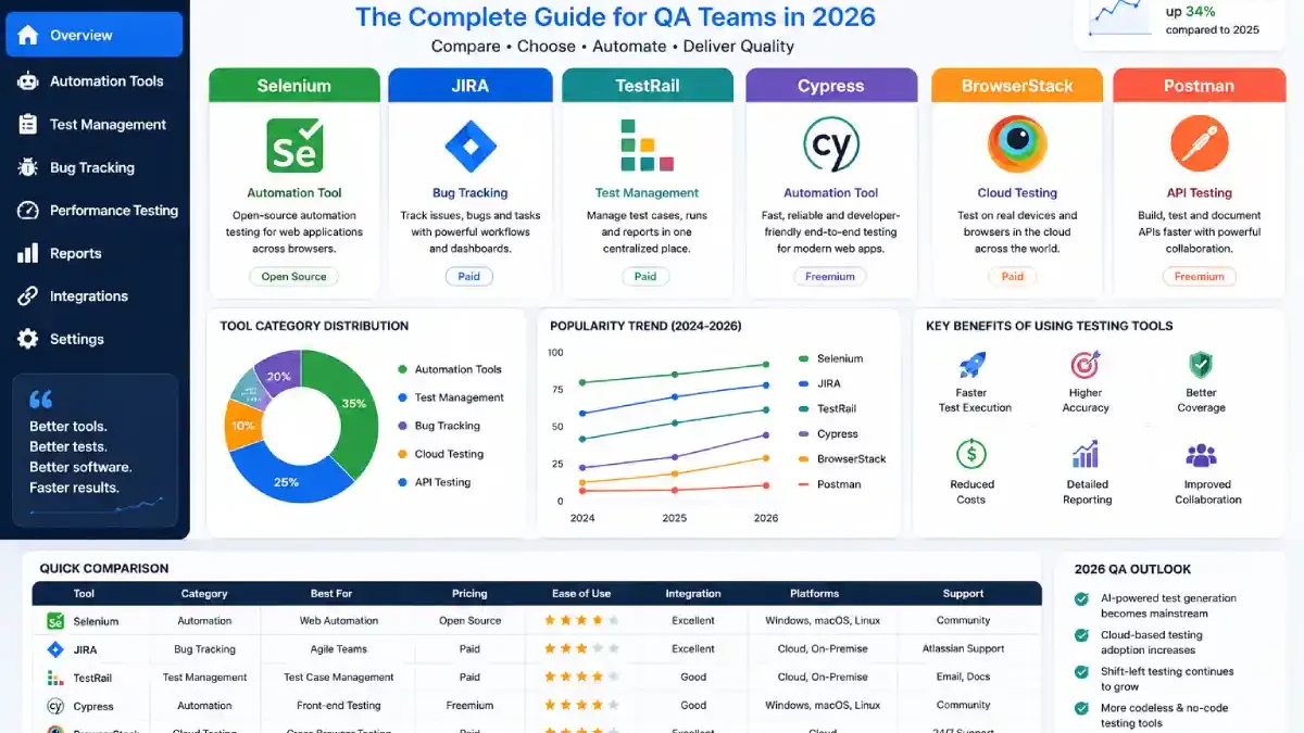 Testing Tools & Software: The Complete Guide to QA Tools in 2026